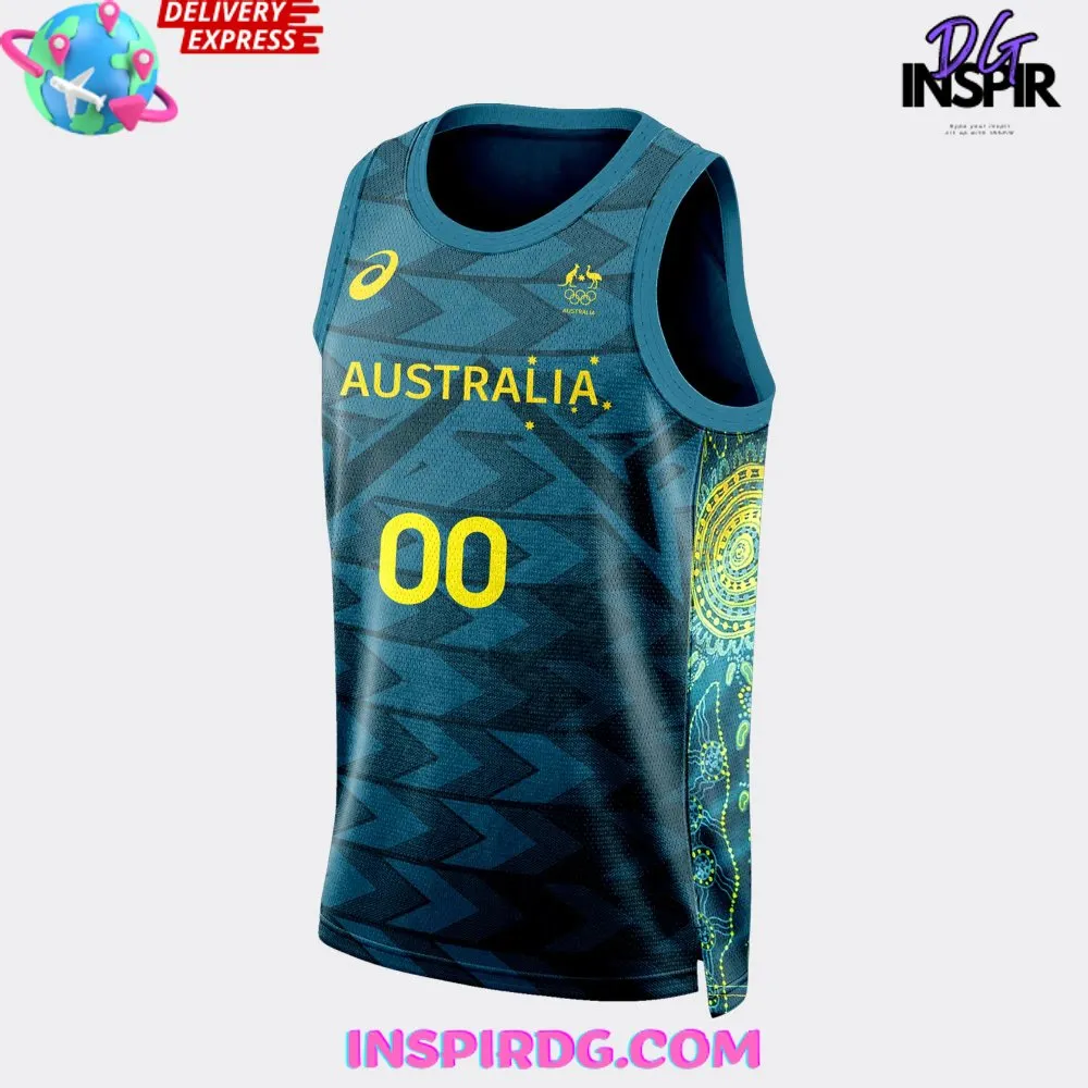 -Australia Basketball Olympic Paris 2024 Jersey