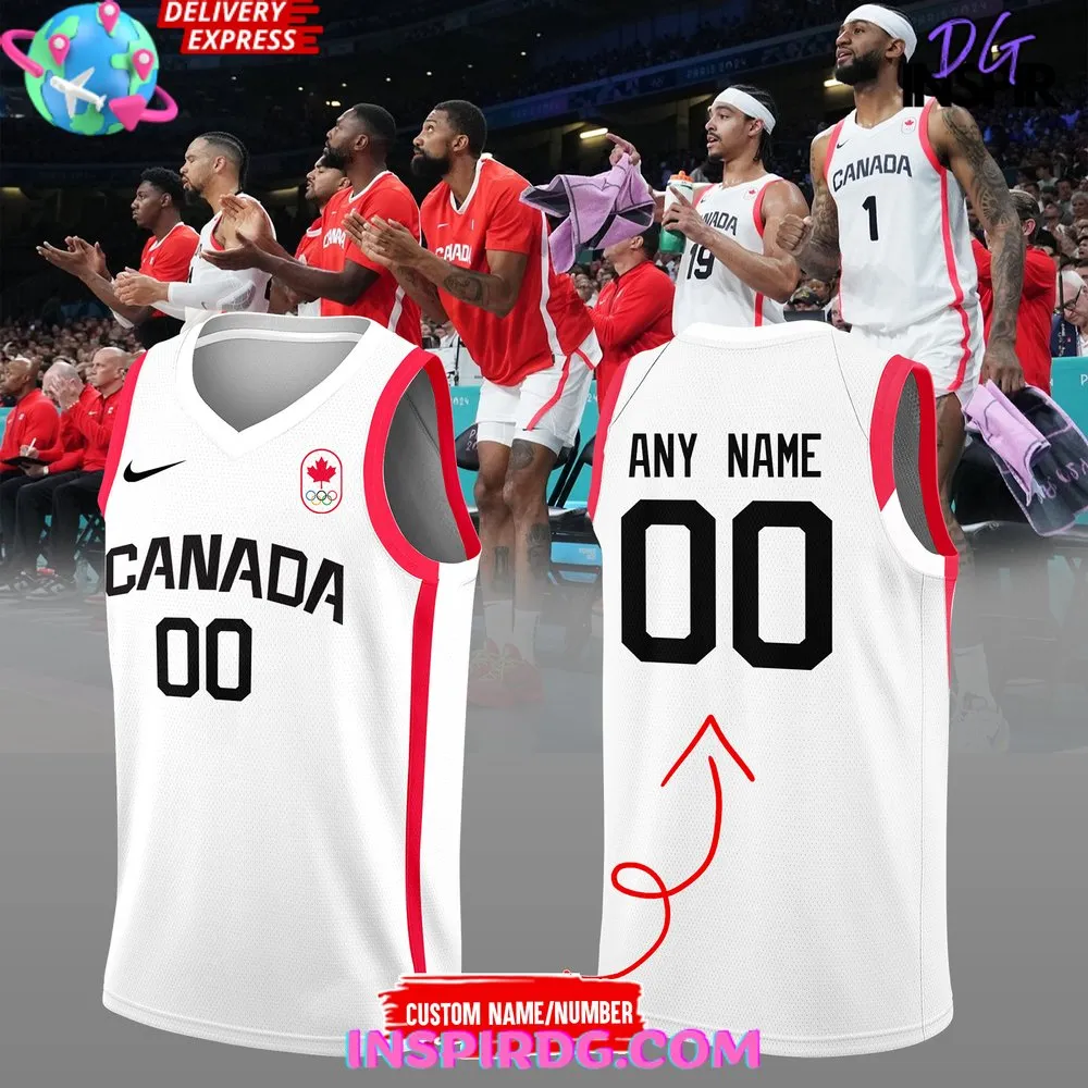 -Canada Basketball Olympic Paris 2024 Jersey