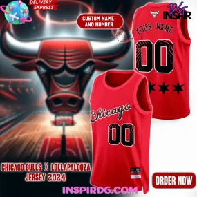 -Chicago Bulls Lollapalooza 2024 Basketball Jersey