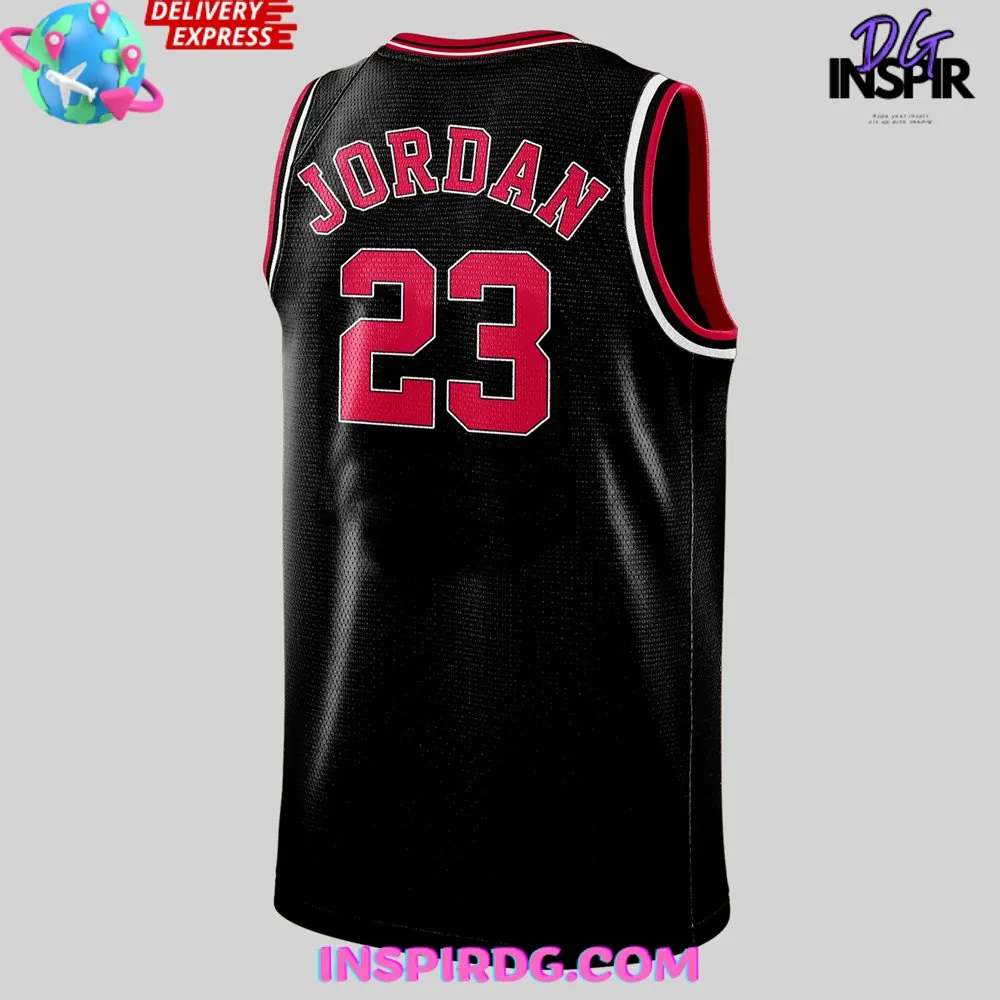 -Chicago Bulls x Billie Eilish Black Basketball Jersey