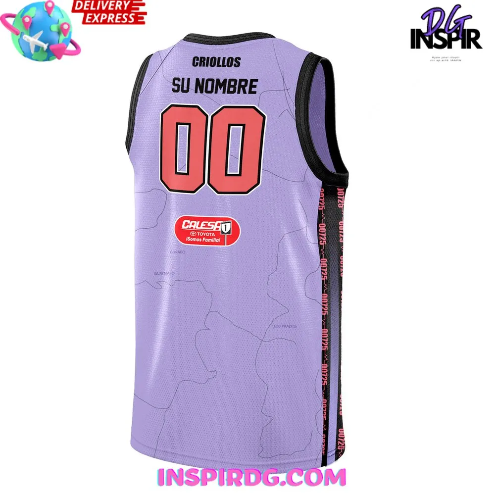 -Criollos de Caguas 2024 Purple Basketball Jersey