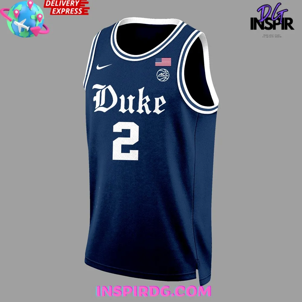 -Duke Blue Devils 2024 Navy Blue Basketball Jersey