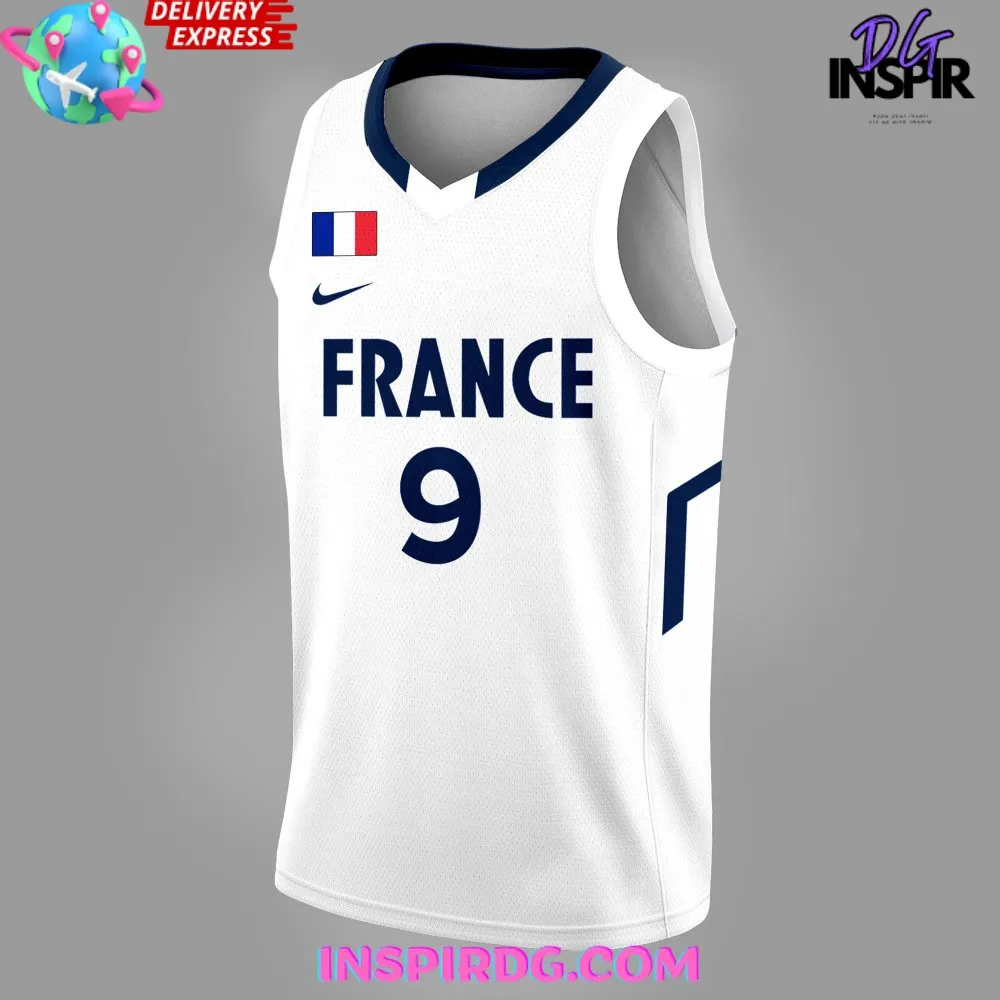 -France Basketball Olympic Paris 2024 Jersey