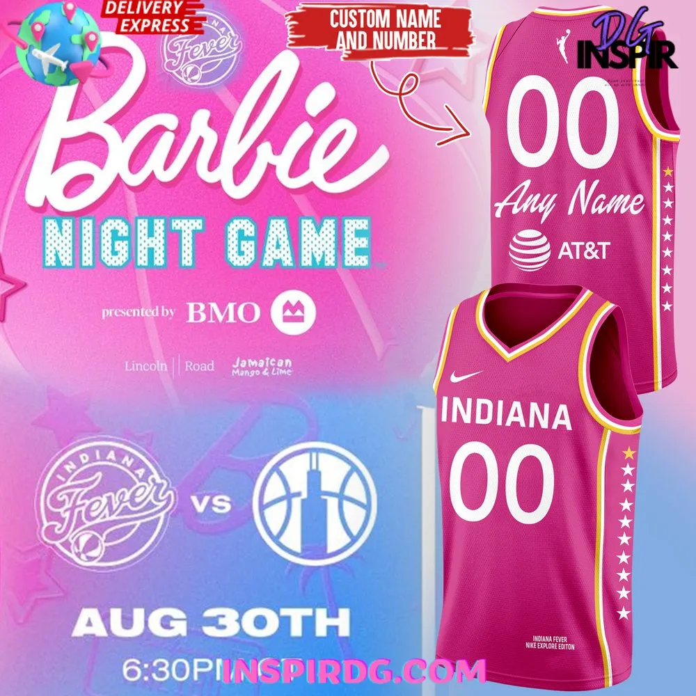 -Indiana Fever x Barbie Night 2024 Basketball Jersey