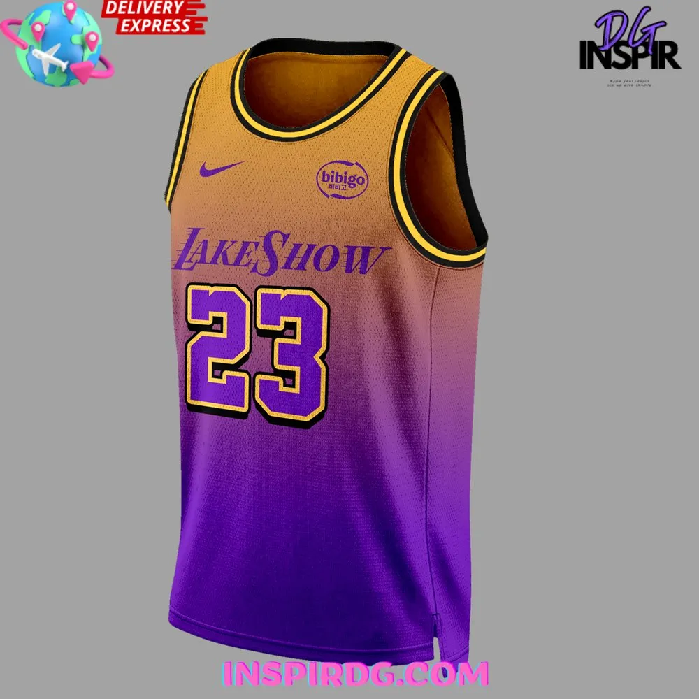 -Los Angeles Lakers Show California Destiny 2024 Basketball Jersey