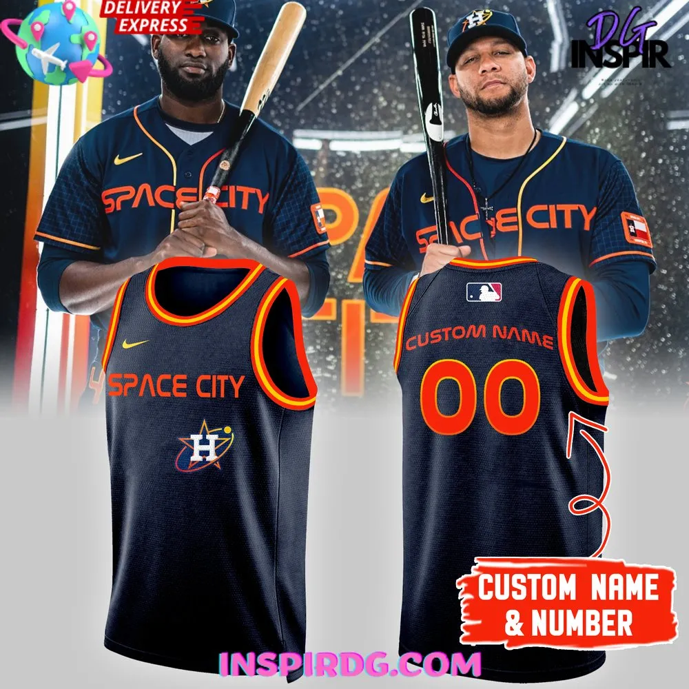 -MLB Houston Astros Space City Basketball Jersey