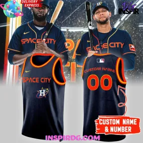 -MLB Houston Astros Space City Basketball Jersey