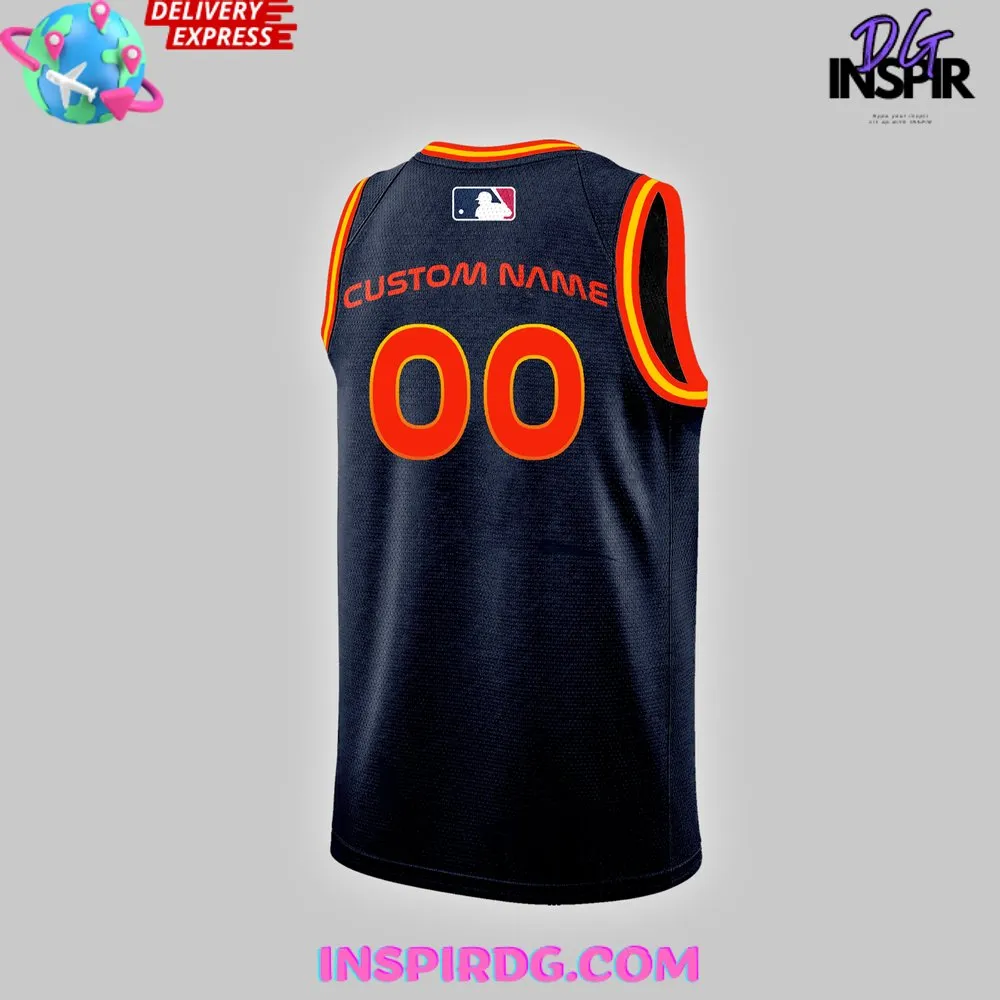 -MLB Houston Astros Space City Basketball Jersey