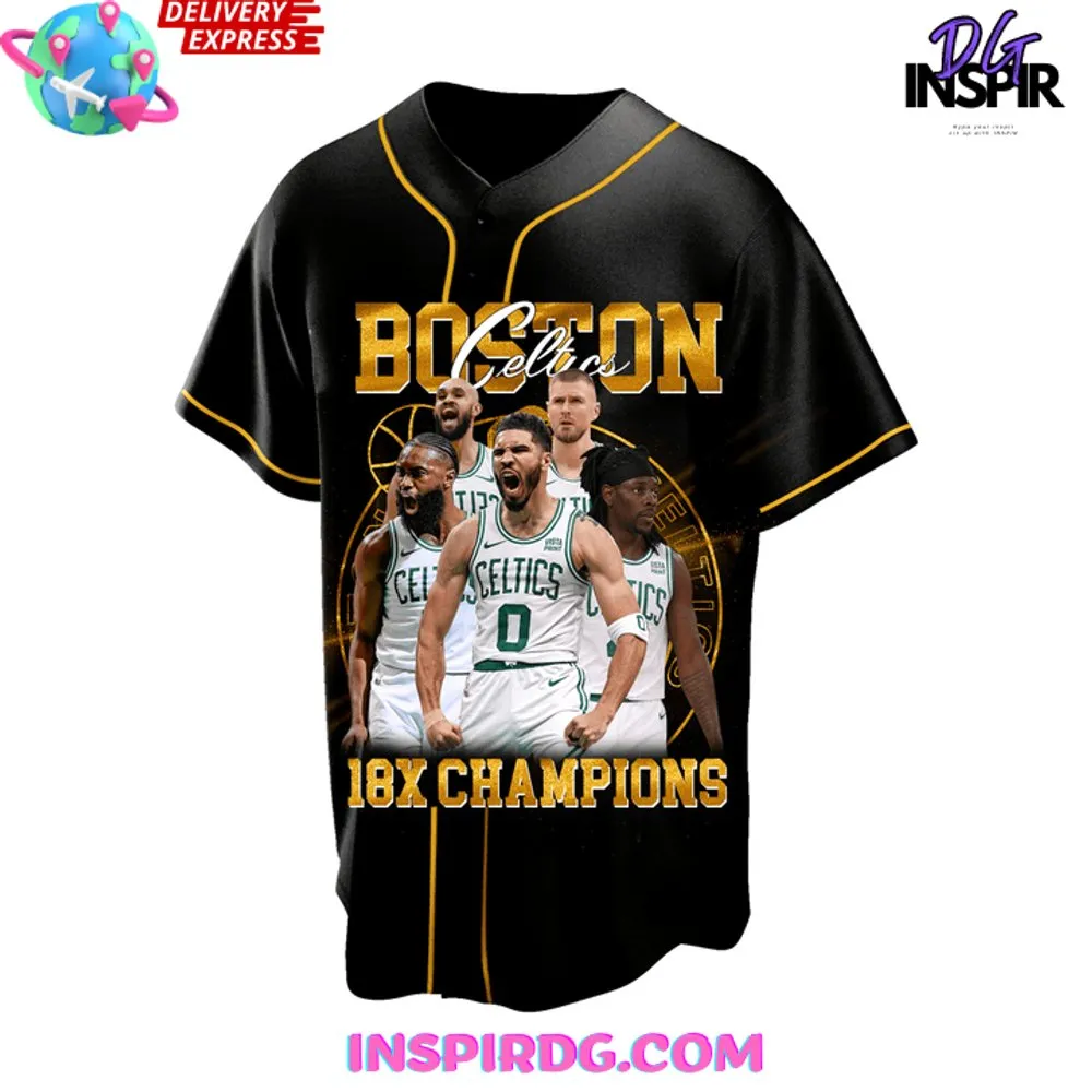 -NBA Boston Celtics 18x Champions National Basketball Jersey Shirt