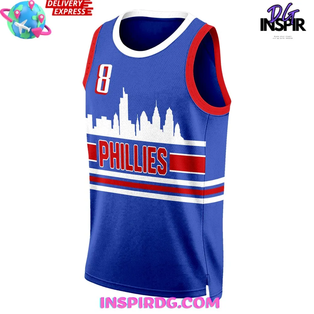 -Philadelphia Phillies Nick Castellanos Basketball Jersey