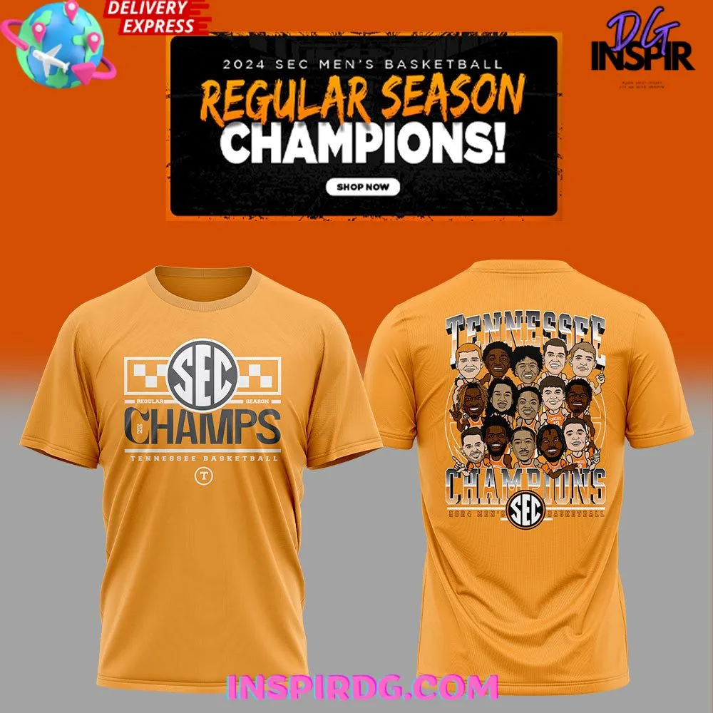 -Tennessee Volunteers SEC Men’s Basketball Regular Season Champions T-Shirt