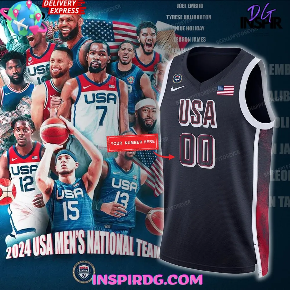 -USA Basketball National Olympic Paris 2024 Jersey