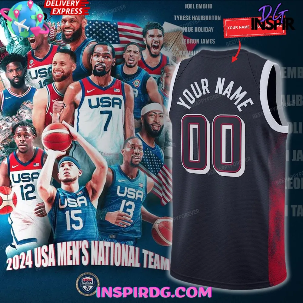 -USA Basketball National Olympic Paris 2024 Jersey