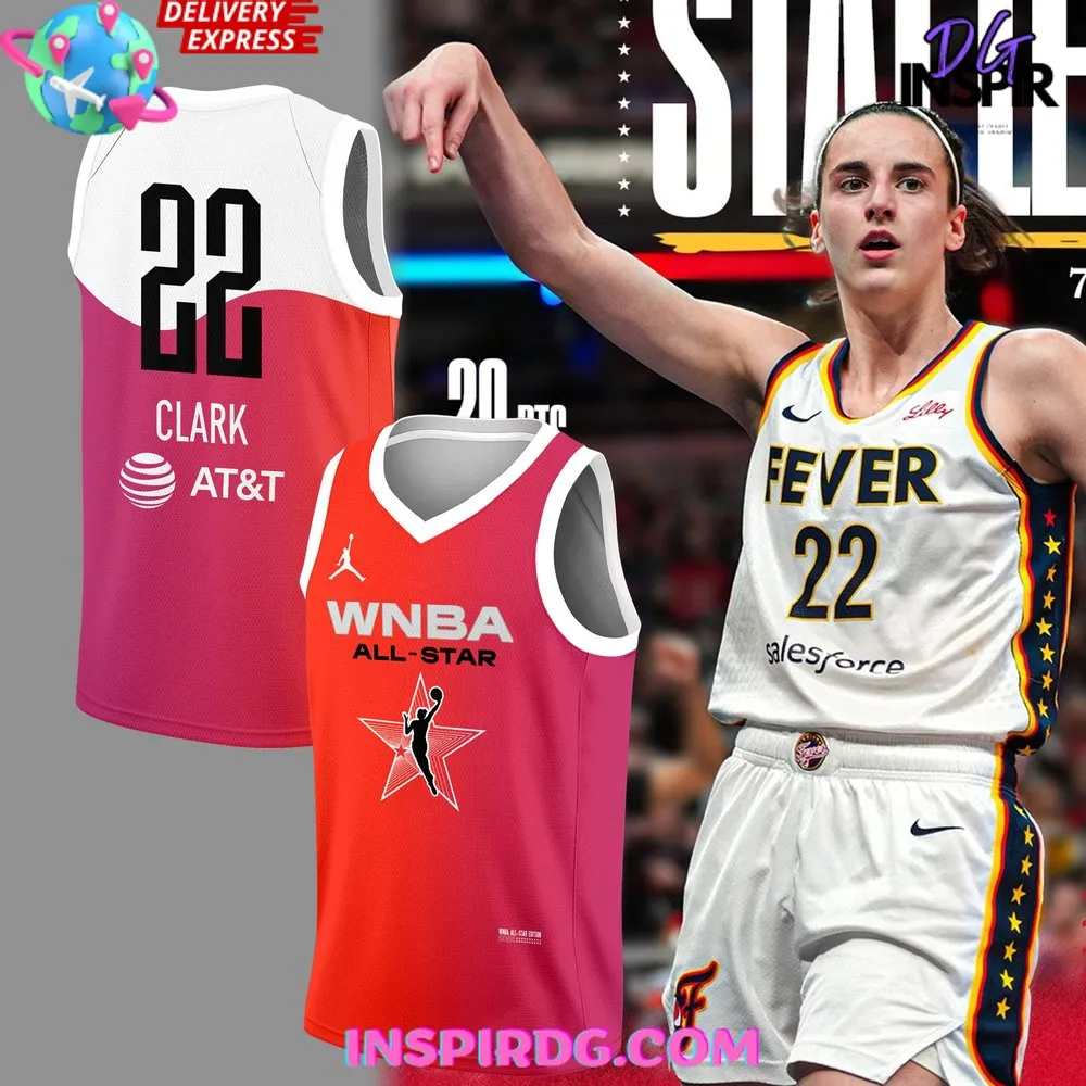 -WNBA All-Star 2024 Caitlin Clark 22 Basketball Jersey