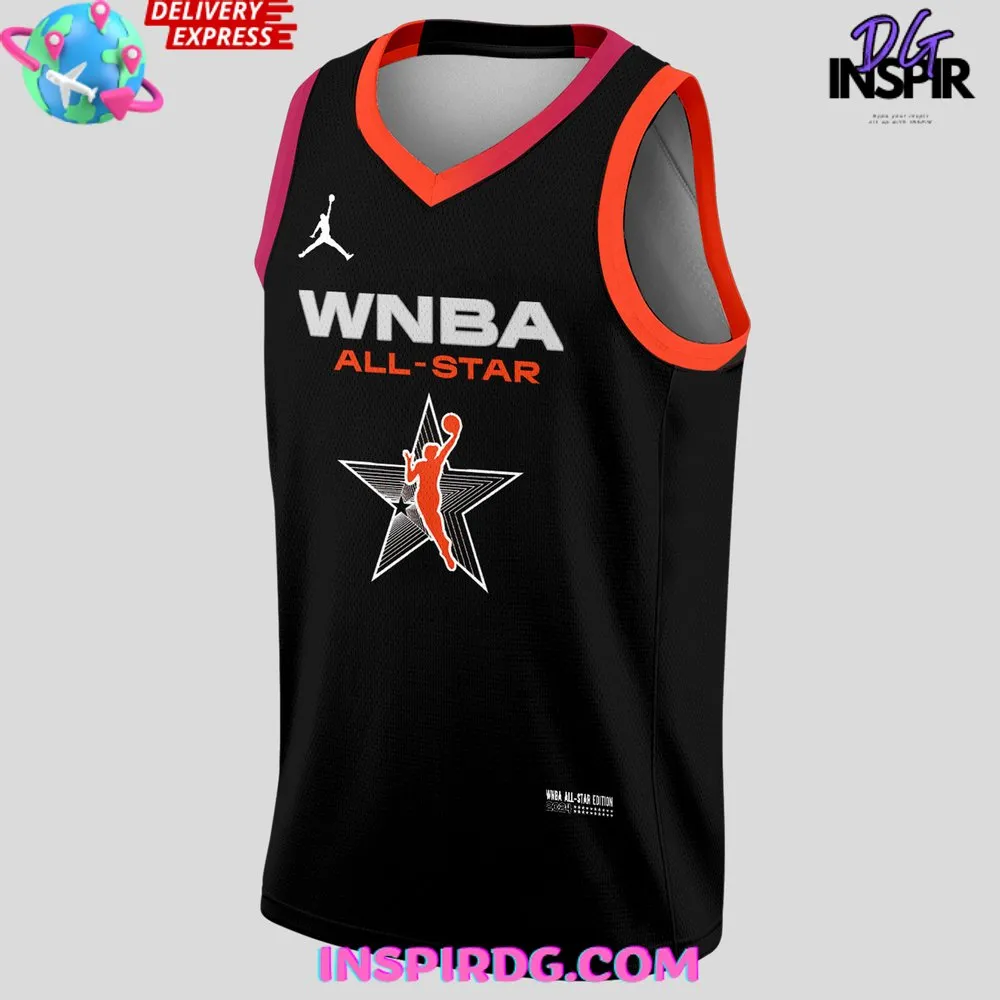 -WNBA All-Star 2024 Caitlin Clark 22 Black Basketball Jersey