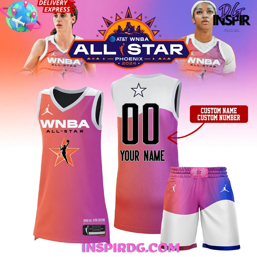 -WNBA All Star Phoenix Caitlin Clark Basketball Jersey