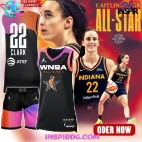 -WNBA All Stars 2024 Phoenix Caitlin Clark Black Basketball Jersey