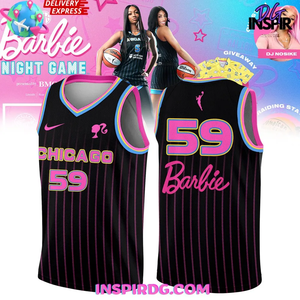 -WNBA Chicago Sky x Barbie Night Game 2024 Basketball Jersey