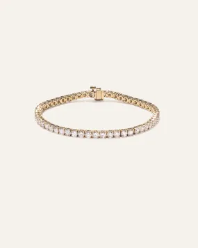 14K Gold Lab Grown Diamond Tennis Bracelet