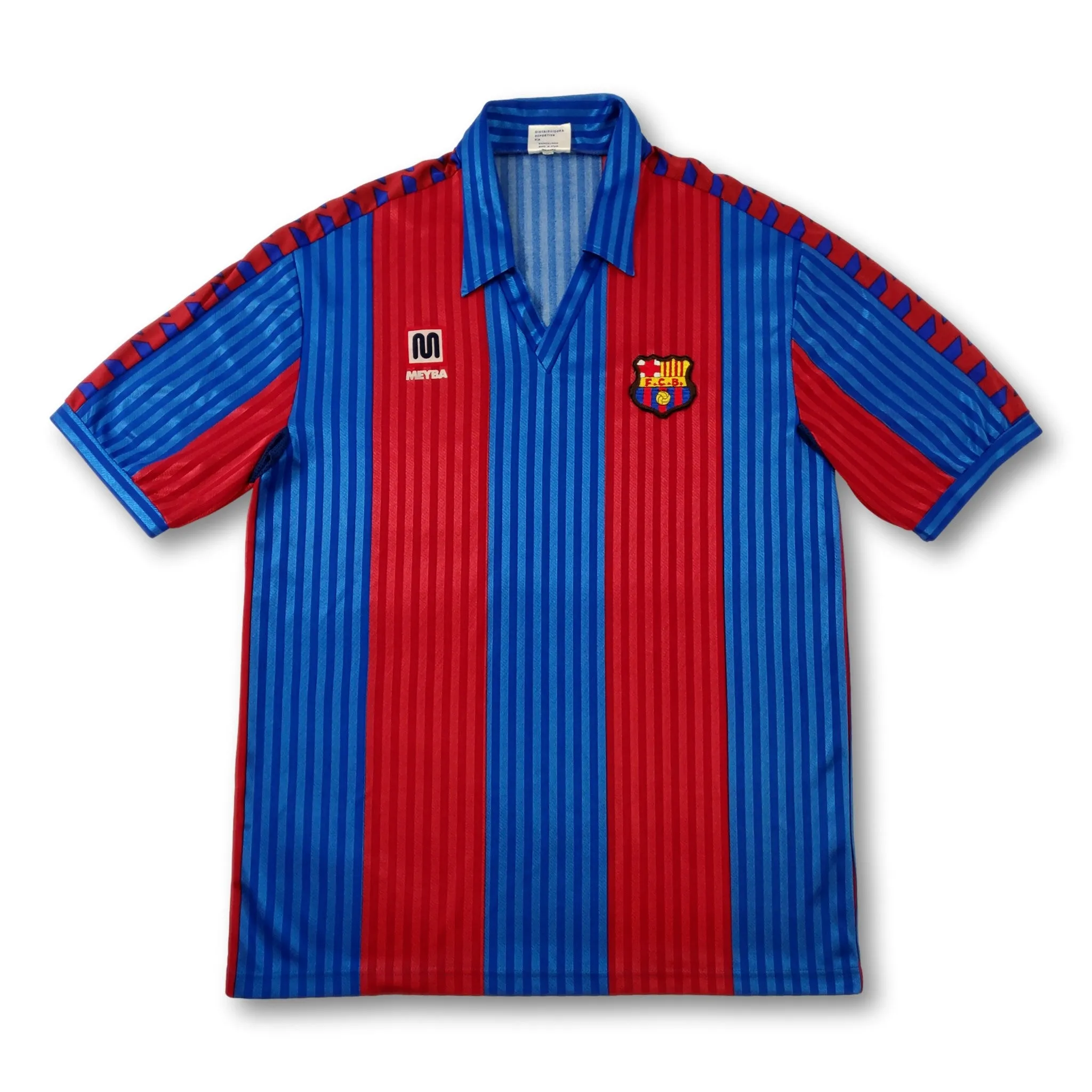 1989-92 blue Barcelona Meyba football shirt