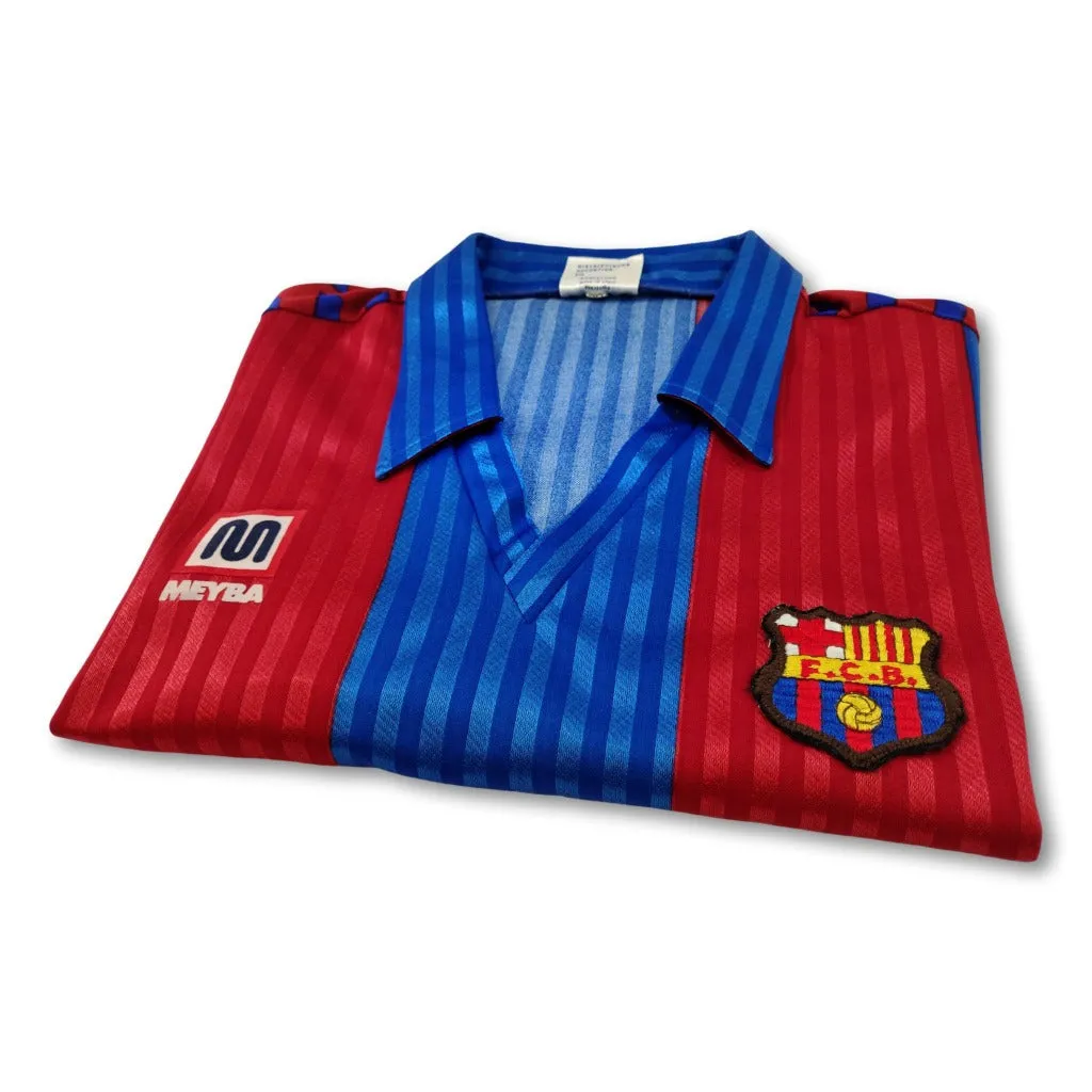 1989-92 blue Barcelona Meyba football shirt