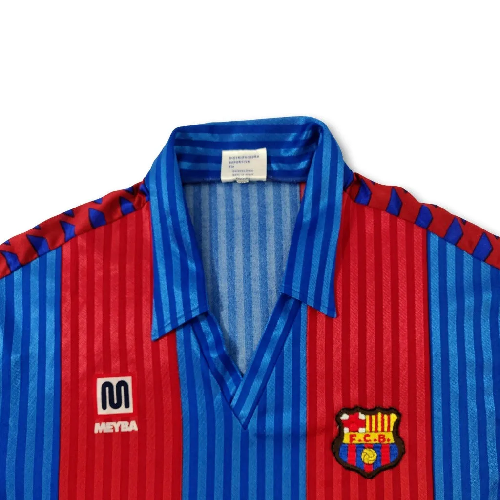 1989-92 blue Barcelona Meyba football shirt