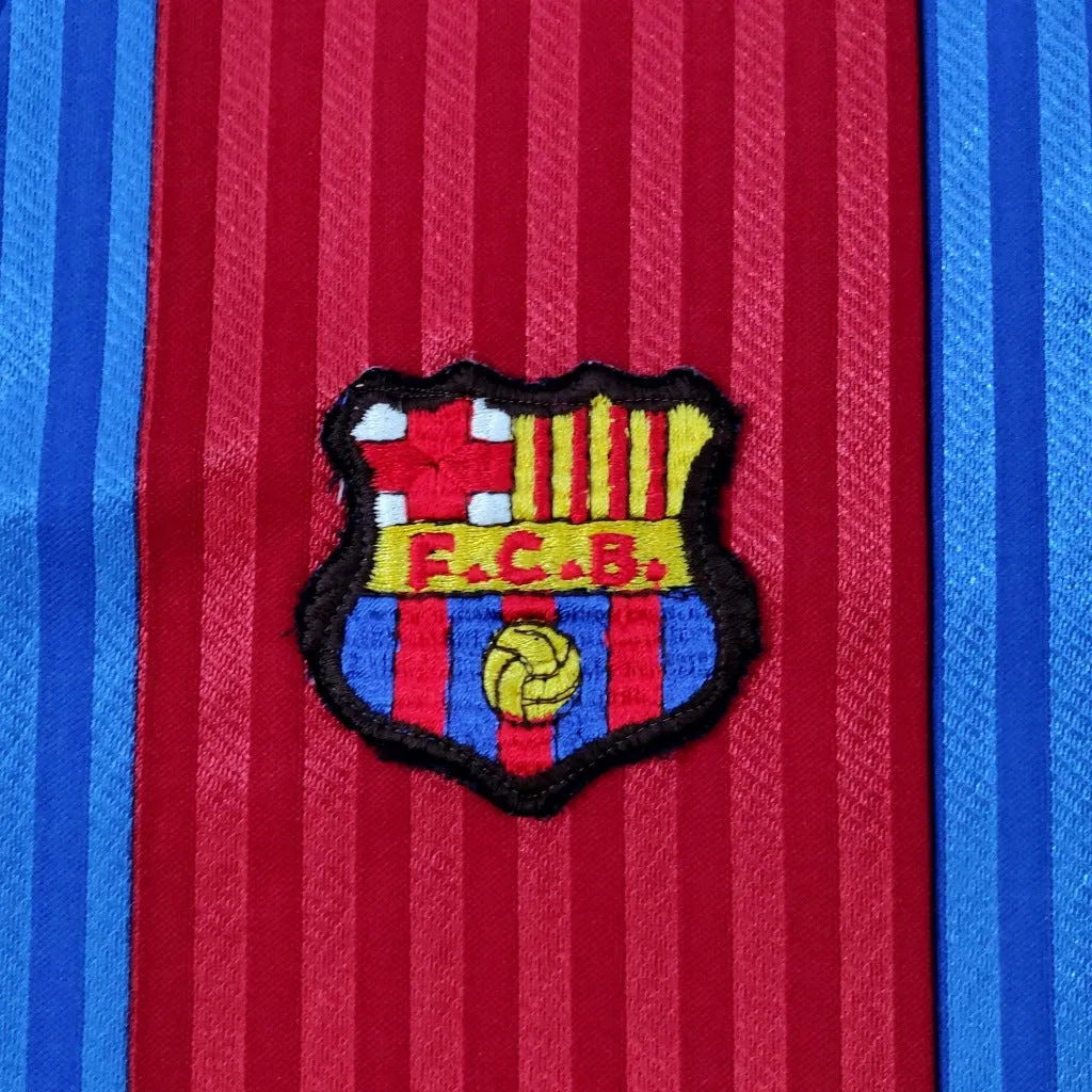 1989-92 blue Barcelona Meyba football shirt