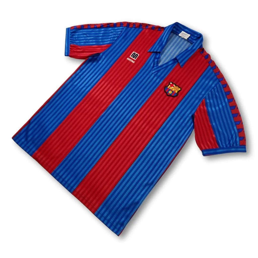 1989-92 blue Barcelona Meyba football shirt