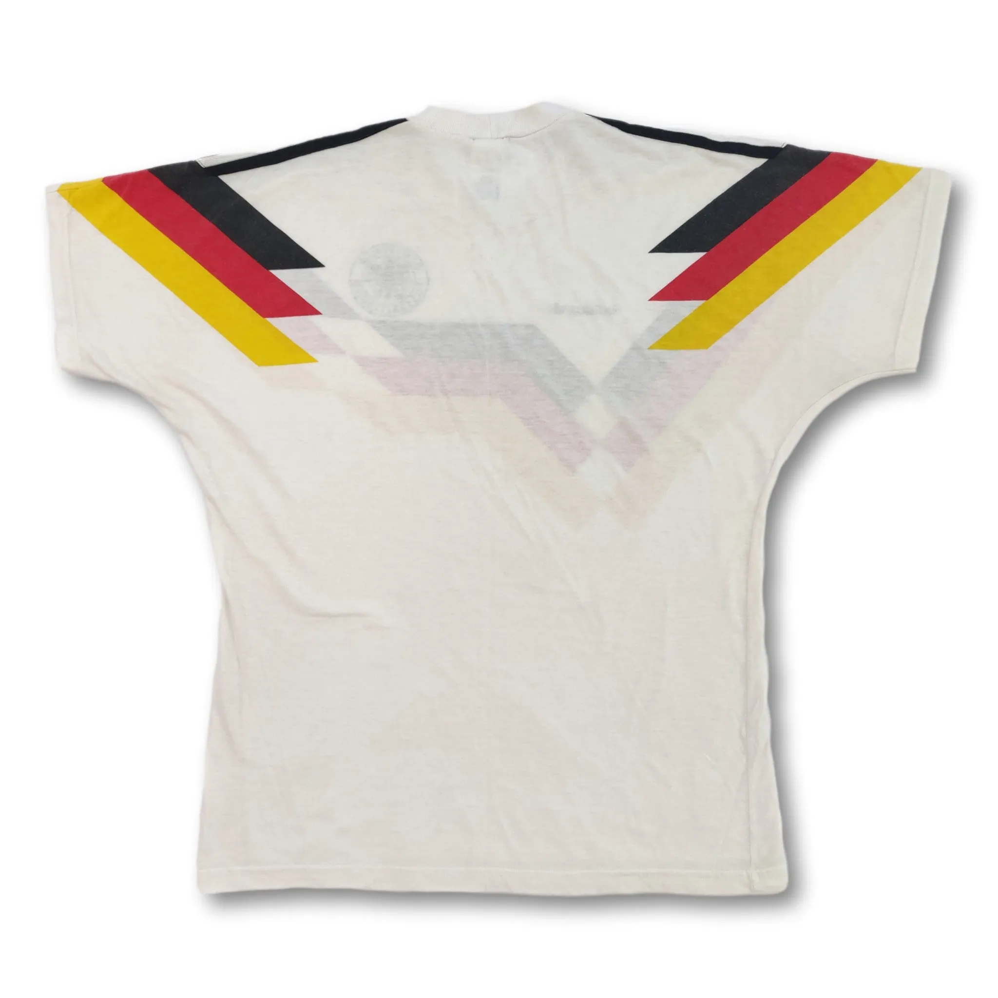 1990-92 white West Germany Adidas cotton football shirt