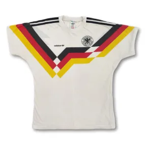 1990-92 white West Germany Adidas cotton football shirt