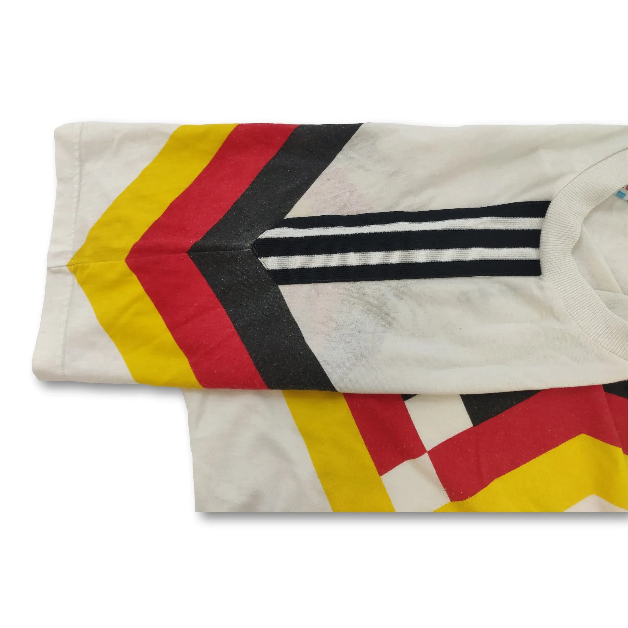 1990-92 white West Germany Adidas cotton football shirt