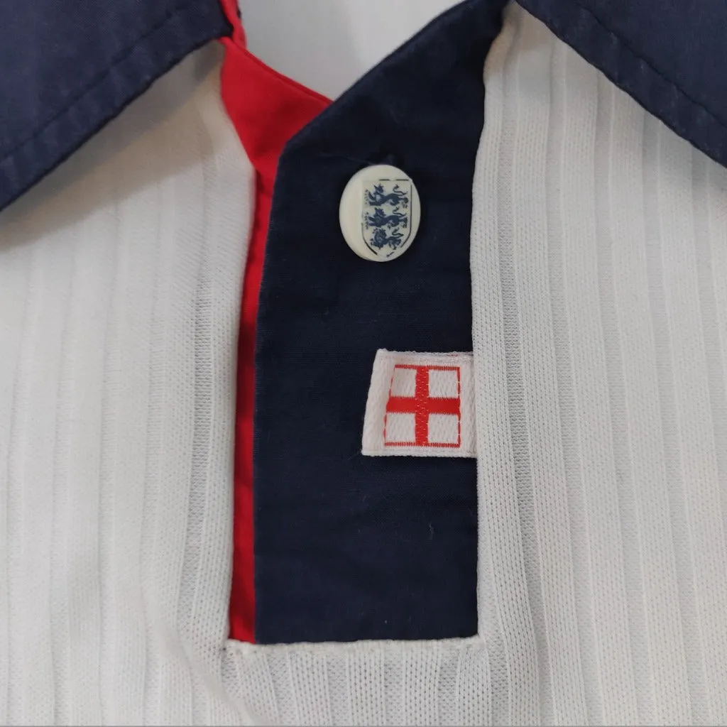 1998 white England Umbro football shirt