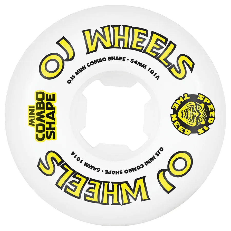 54mm Team Line Original Mini Combo 101a OJ Skateboard Wheels