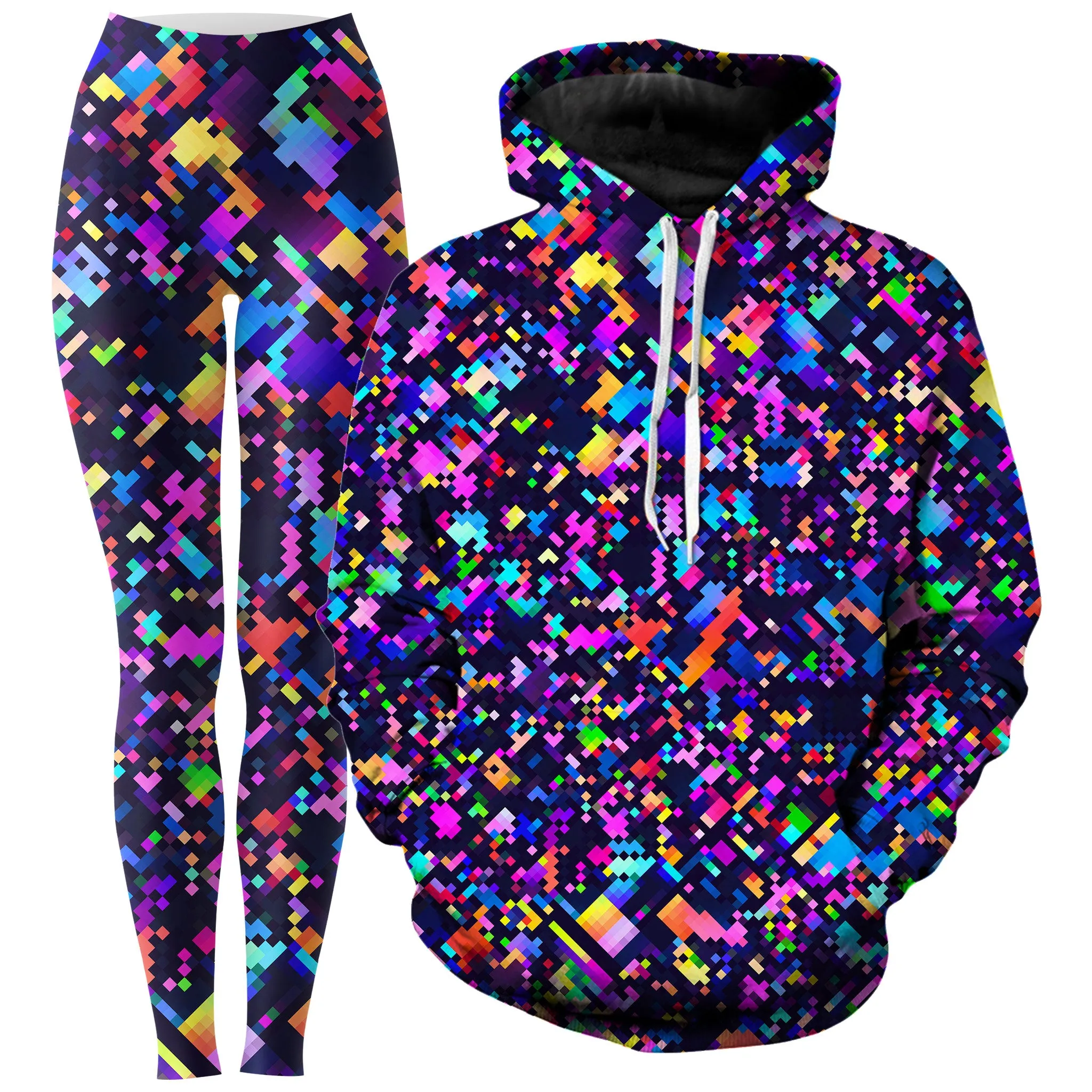 8-Bit Confetti Hoodie and Leggings Combo