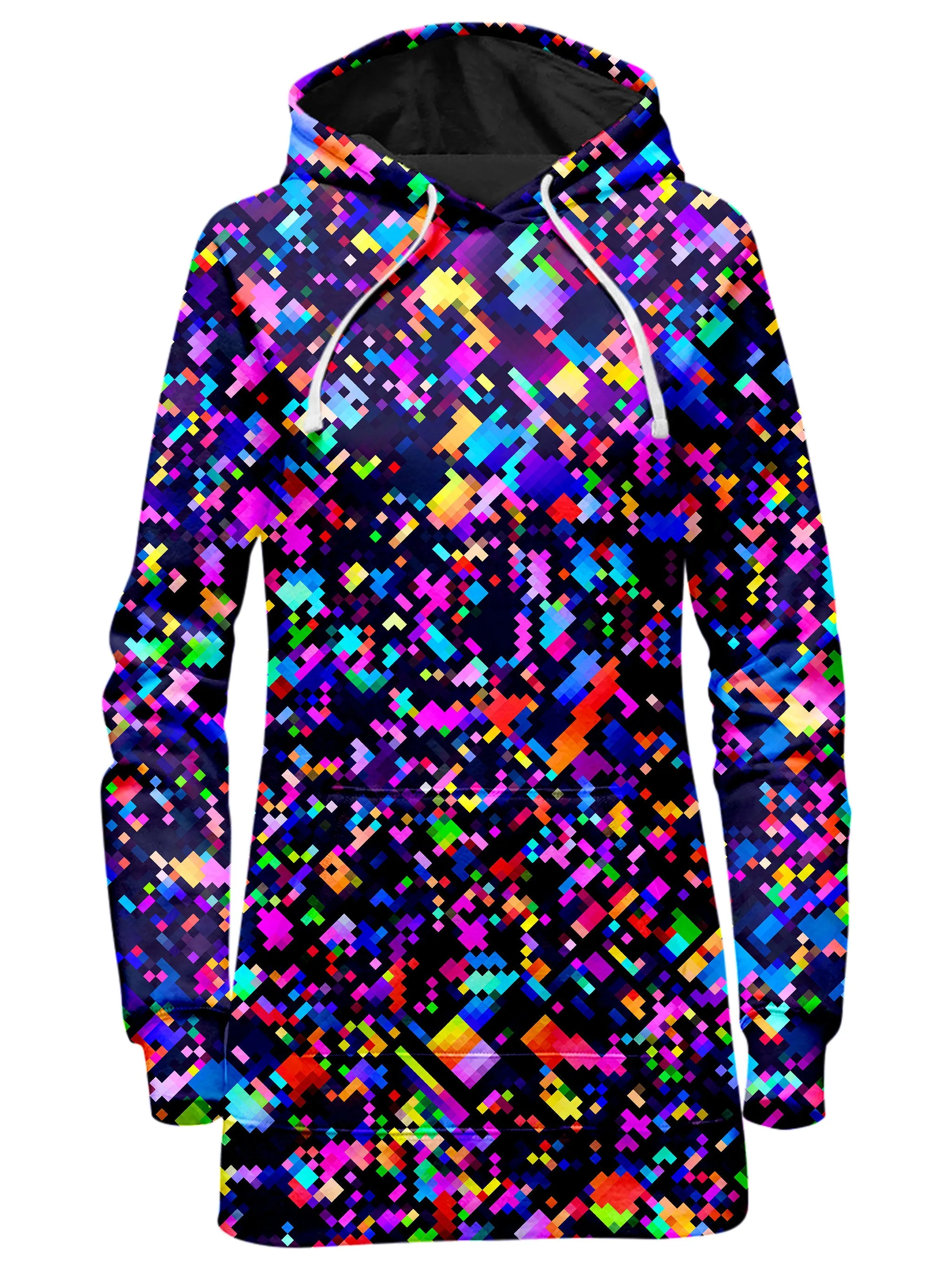 8-Bit Confetti Hoodie Dress