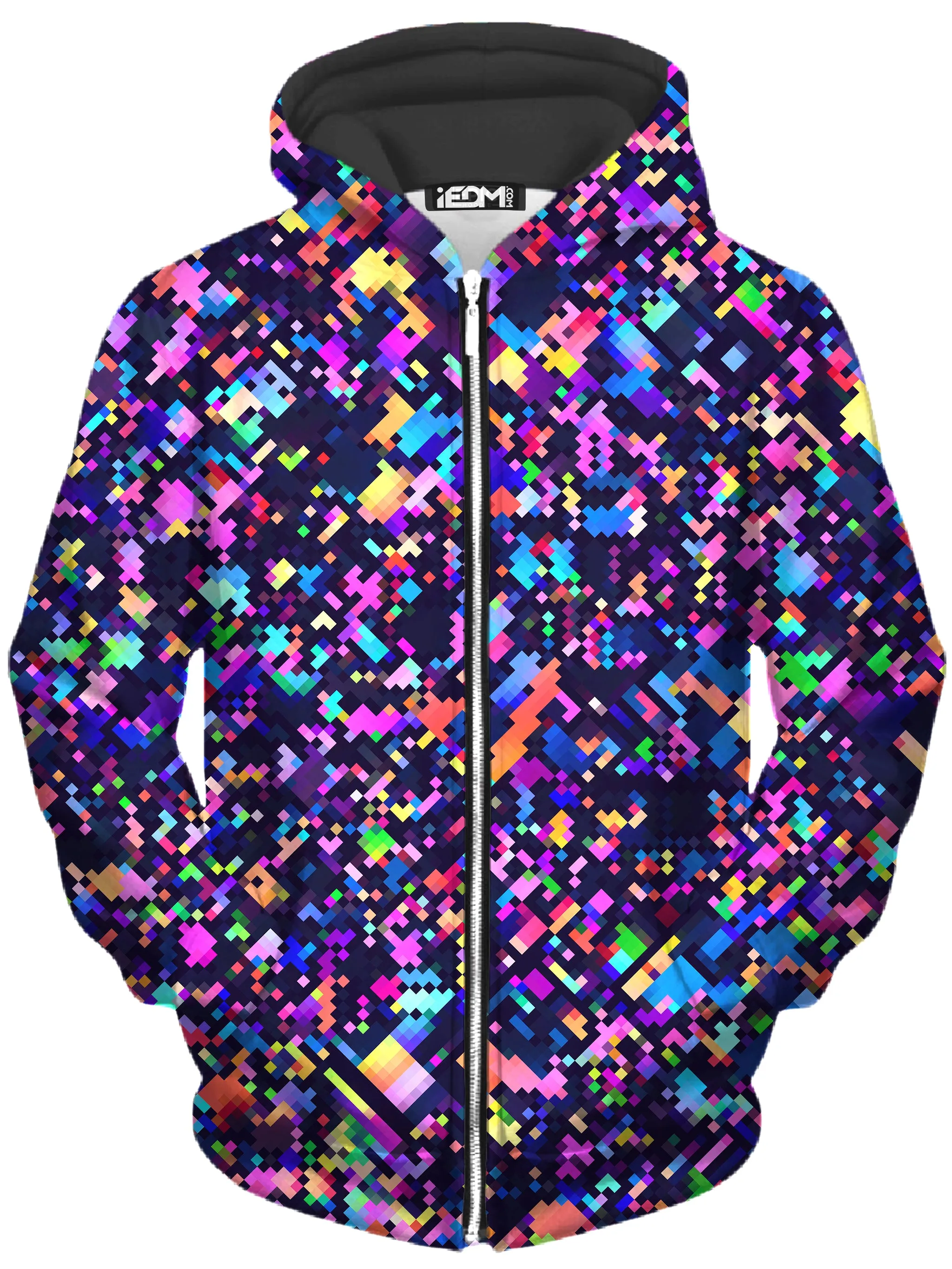 8-Bit Confetti Zip-Up Hoodie and Leggings Combo