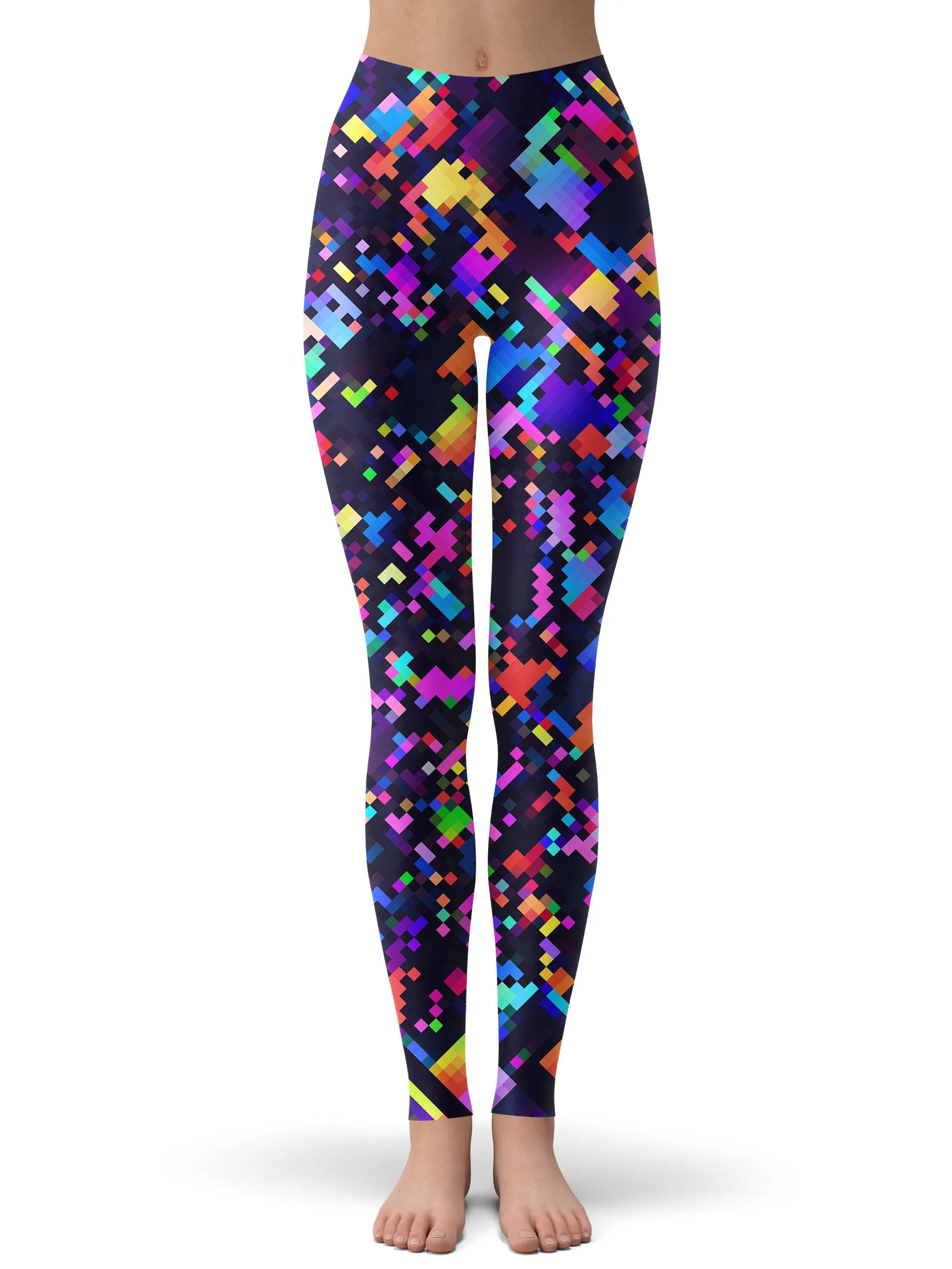 8-Bit Confetti Zip-Up Hoodie and Leggings Combo