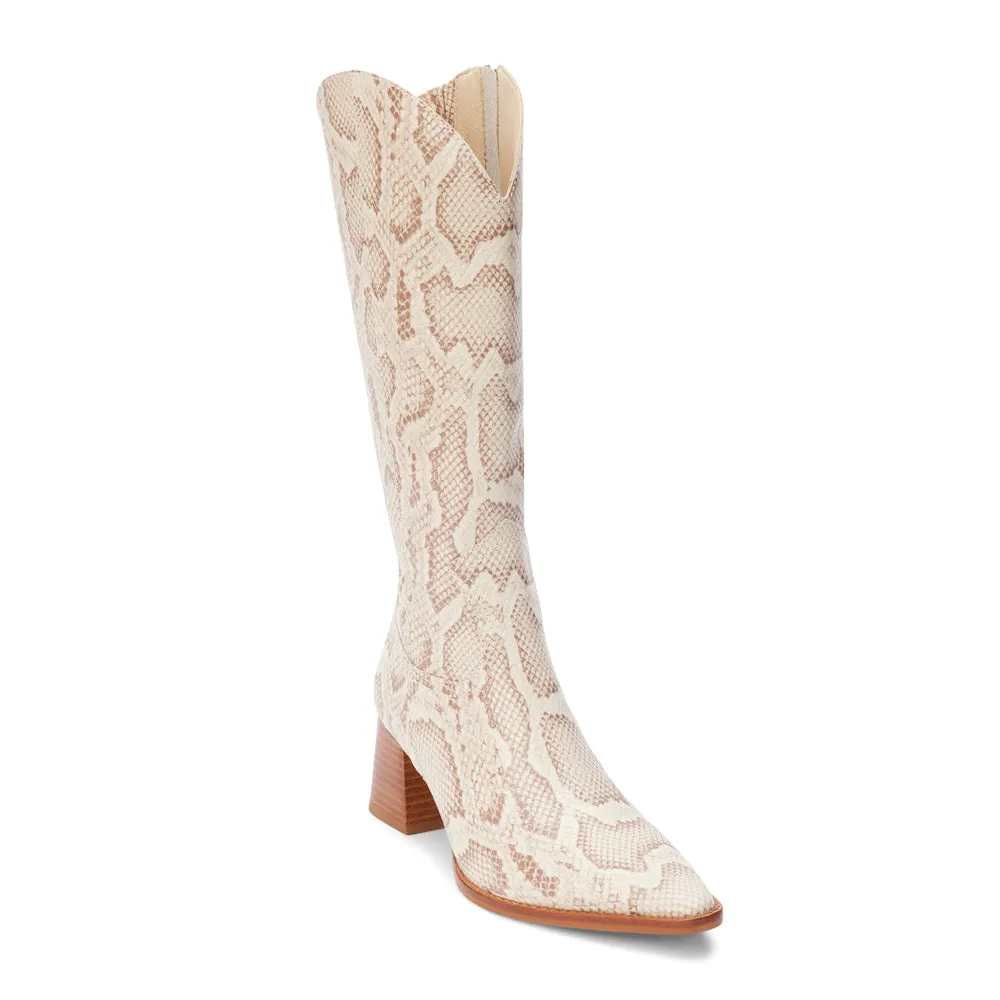 Addison Snake Pointed Toe Cowboy Boots