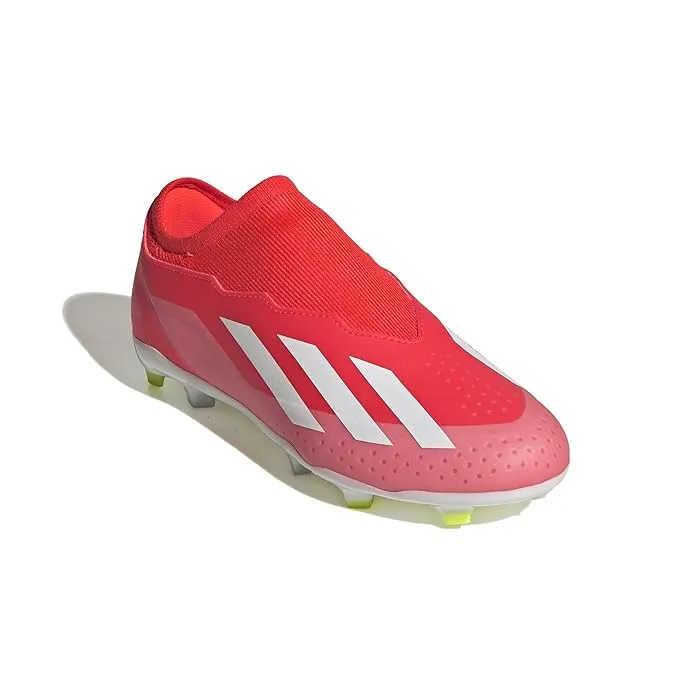 adidas Kids Soccer X Crazyfast League Laceless Firm Ground (Little Kid/Big Kid)