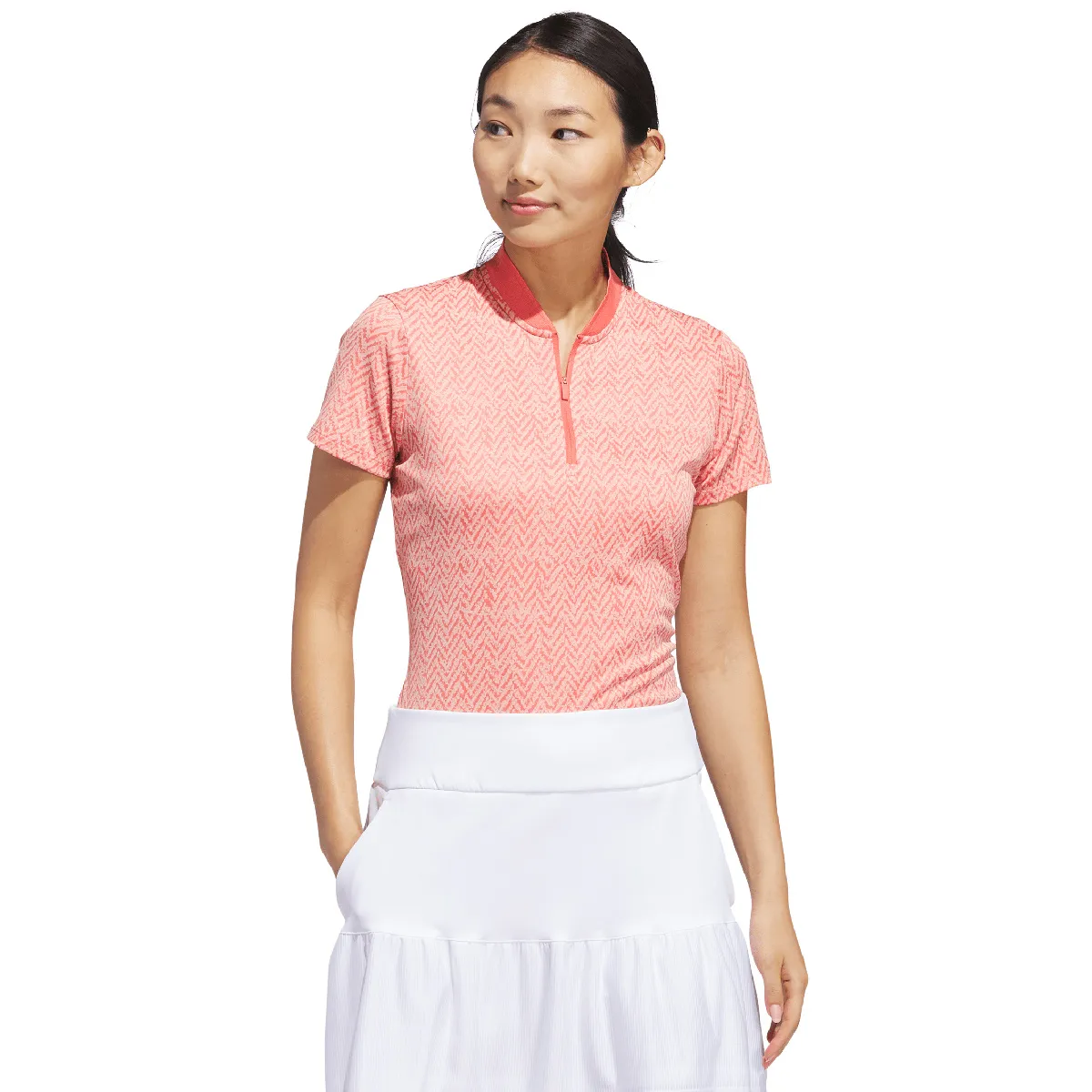 adidas Ladies Ultimate365 Jacquard Golf Polo Shirt