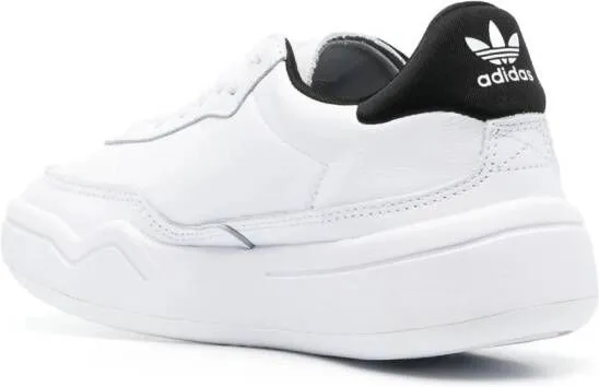 Adidas low-top chunky leather sneakers White