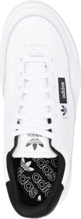 Adidas low-top chunky leather sneakers White