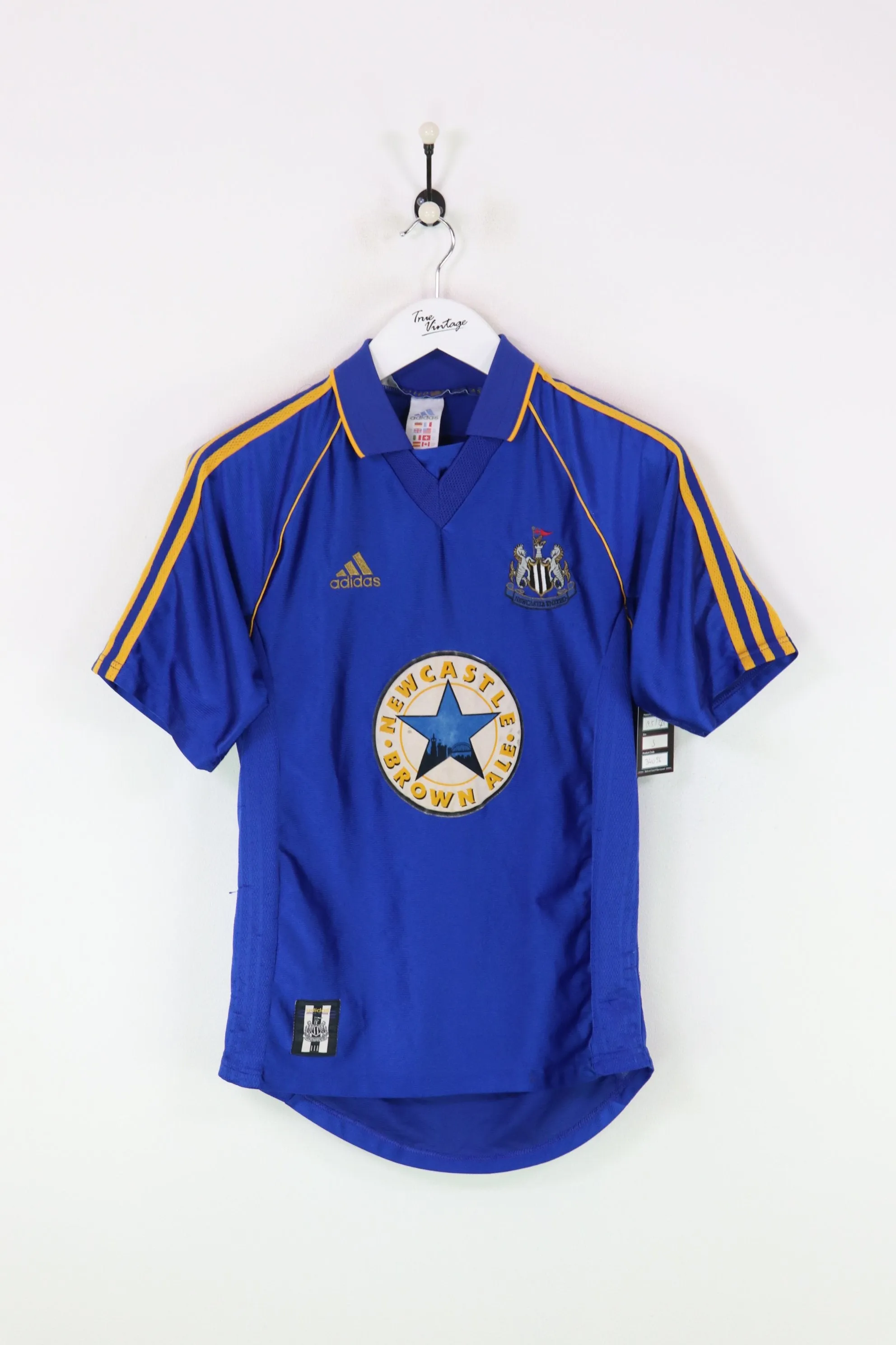 Adidas Newcastle Football Shirt Blue Small