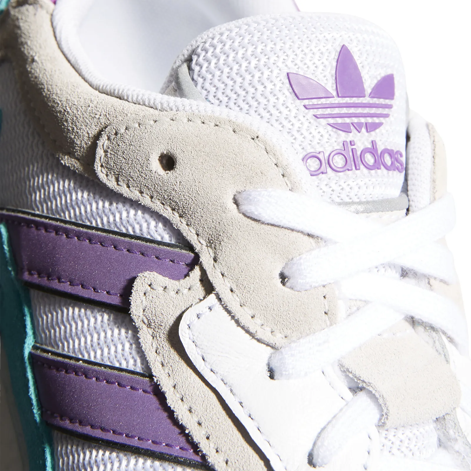 adidas Originals 90s Tresc Run Trainers - White / Purple Aqua