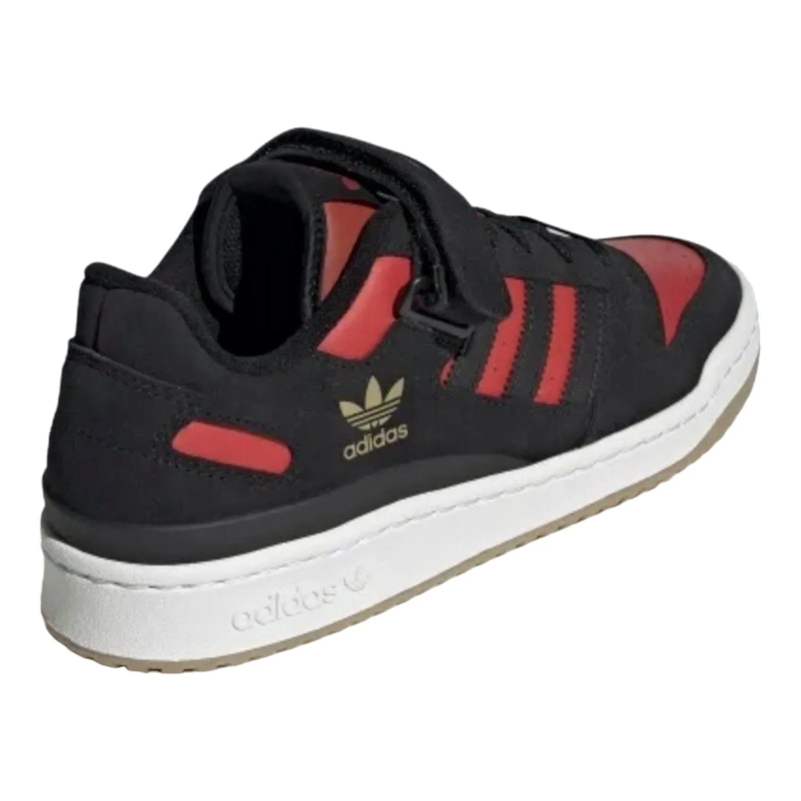 adidas Originals Forum Low Trainers - Core Black / Vivid Red