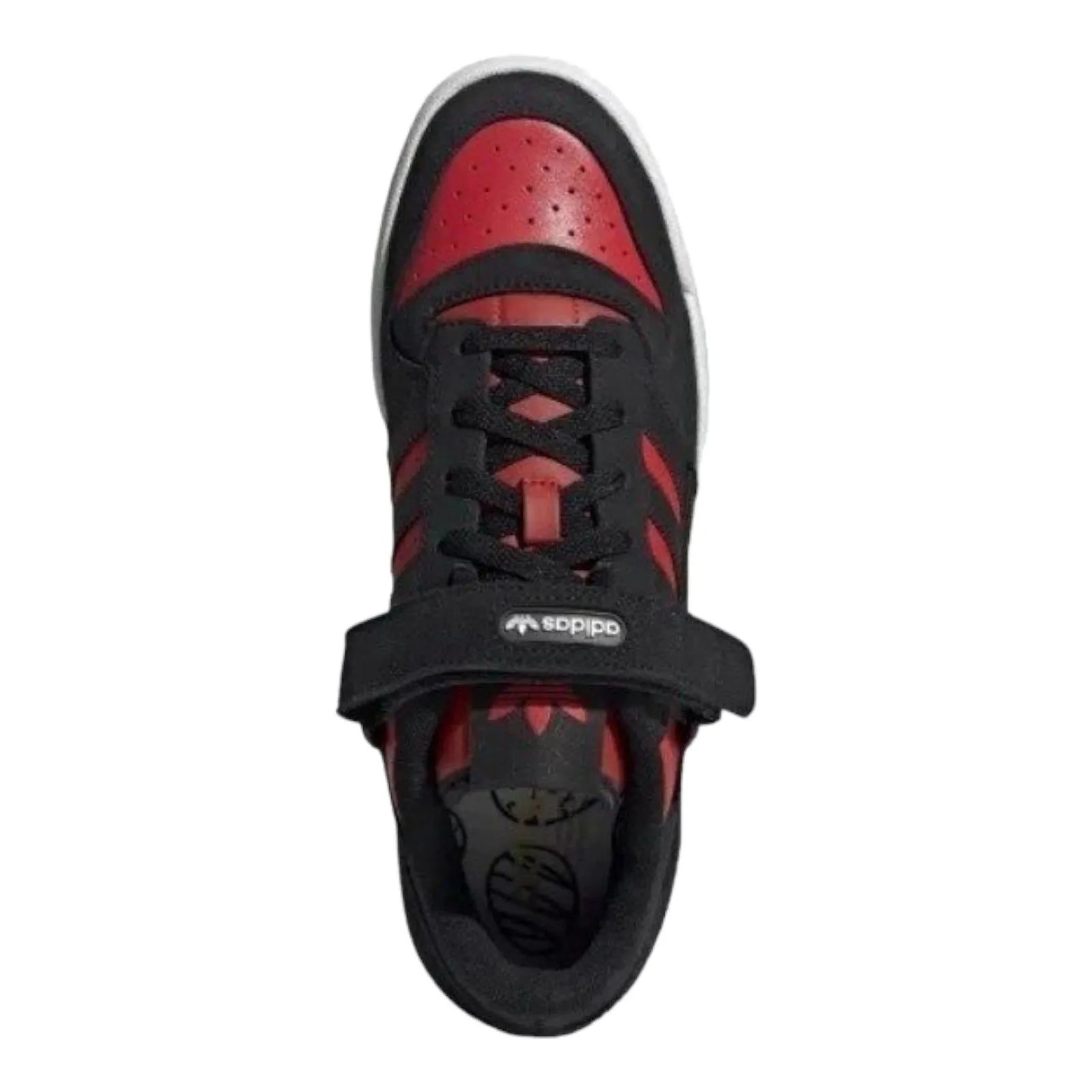 adidas Originals Forum Low Trainers - Core Black / Vivid Red