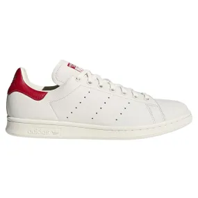 adidas Originals Stan Smith Premium Trainers - Chalk White & Red