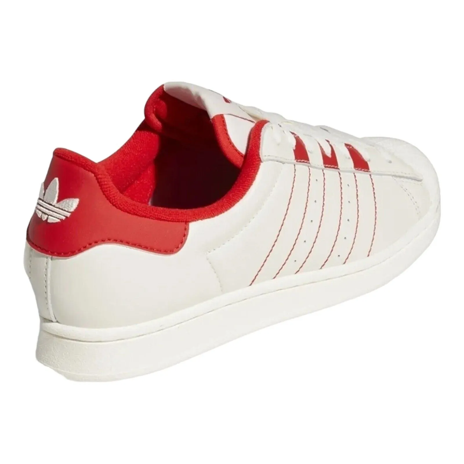 adidas Originals Superstar Trainers - White Vivid Red