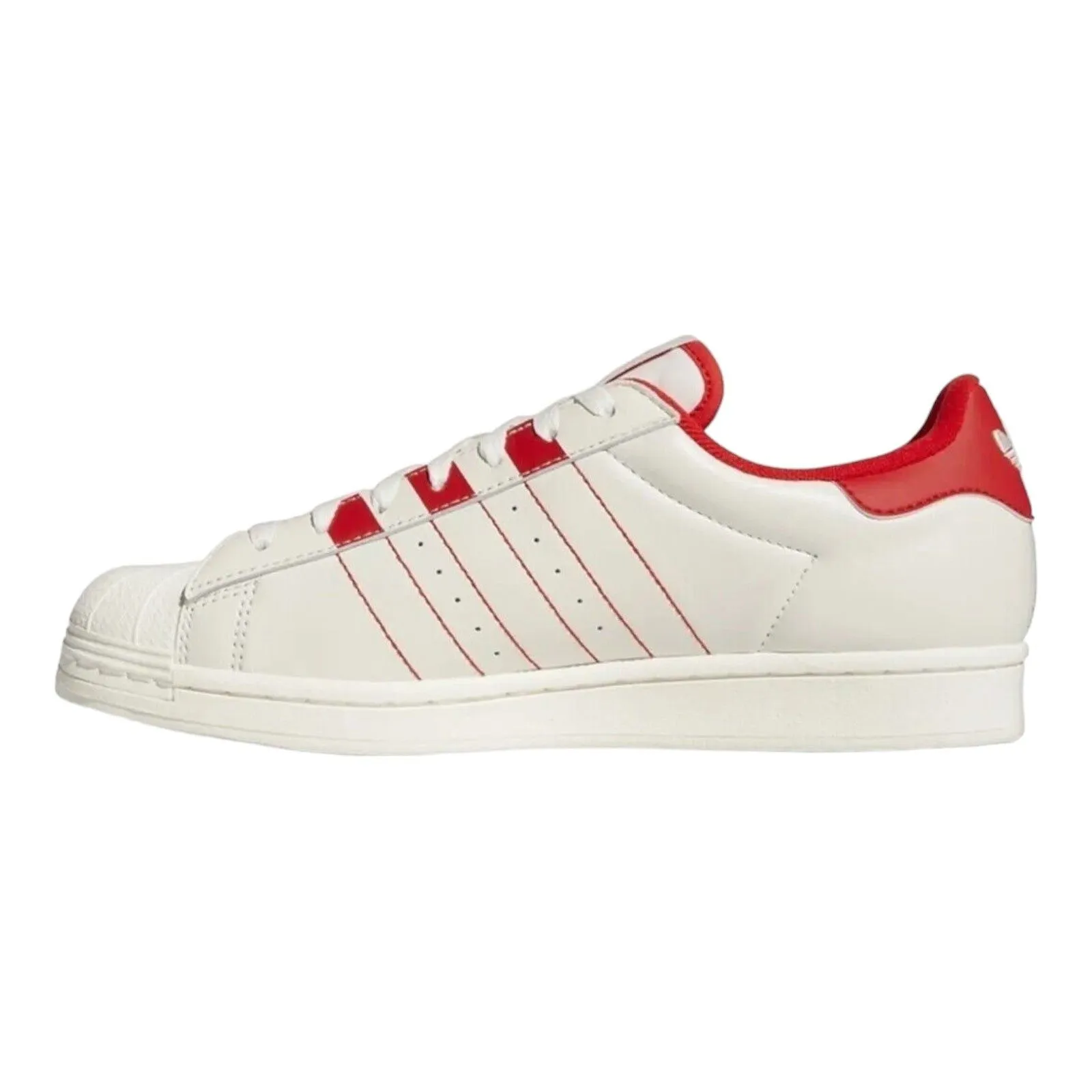 adidas Originals Superstar Trainers - White Vivid Red