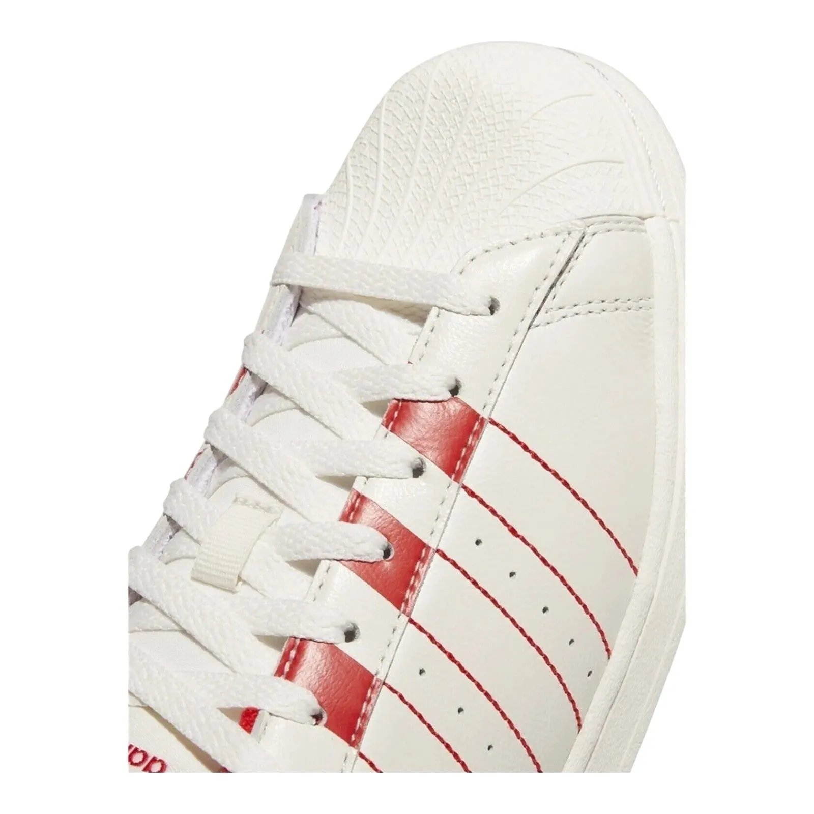 adidas Originals Superstar Trainers - White Vivid Red